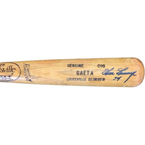  Sports Memorabilia Goose Gossage Autographed Cracked Louisville Slugger Bat - Autographed MLB Bats