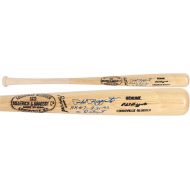 Sports Memorabilia Phil Rizzuto New York Yankees Autographed Blonde Louisville Slugger Bat withHR #7 Multiple Inscriptions - Autographed MLB Bats