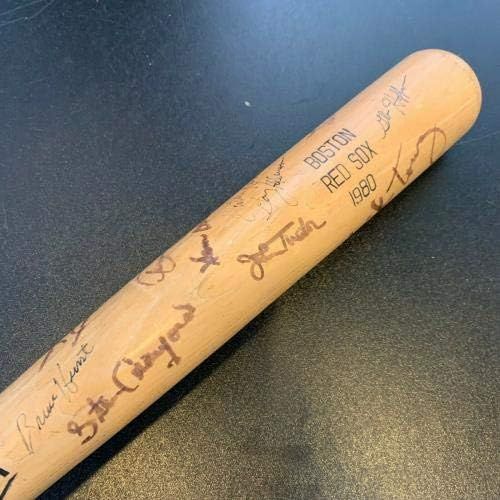  Sports Memorabilia 1980 Boston Red Sox Team Signed Louisville Slugger Bat - Autographed MLB Bats