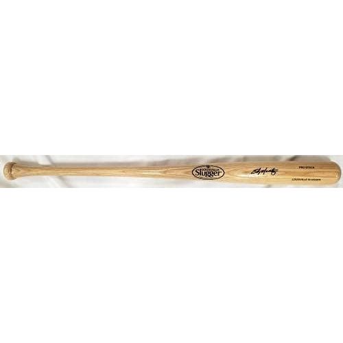  Sports Memorabilia Edgar Martinez Autographed Blonde Louisville Slugger Bat Seattle Mariners MCS Holo Stock #157665 - Autographed MLB Bats