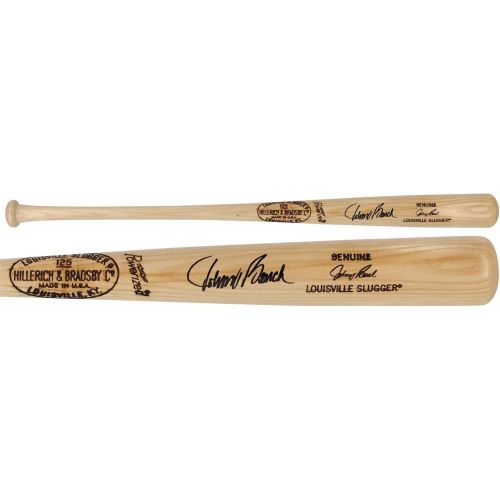  Sports Memorabilia Johnny Bench Cincinnati Reds Autographed Blonde Louisville Slugger Game Model Bat - Autographed MLB Bats