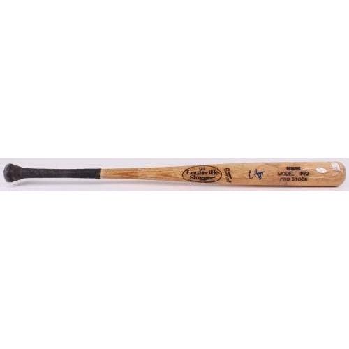  Sports Memorabilia IAN HAPP SIGNED LOUISVILLE SLUGGER GAME USED BASEBALL BAT w/JSA COA CHICAGO CUBS - MLB Autographed Game Used Helmets