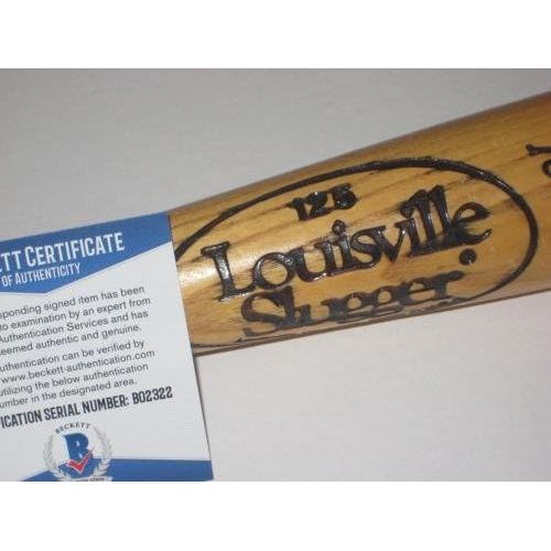  Sports Memorabilia LARRY DOBY (Indians) Signed Louisville Slugger BAT w/ Beckett COA & Inscription - Autographed MLB Bats