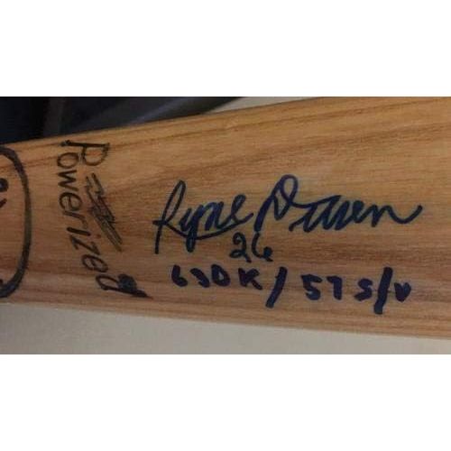  Sports Memorabilia Ryne Duren & Jesse Orosco Signed Louisville Slugger Bat W/Save Inscriptions Jsa - Autographed MLB Bats