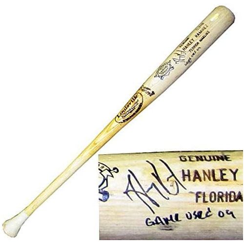  Sports Memorabilia Hanley Ramirez Autographed/Signed 2009 Game Used Louisville Slugger Bat - MLB Autographed Game Used Bats