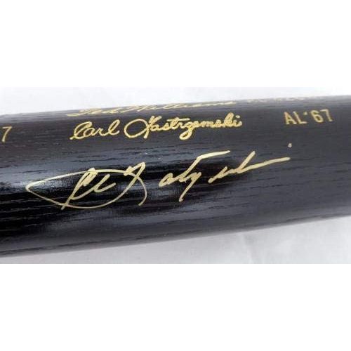  Sports Memorabilia Carl Yastrzemski & Frank Robinson Autographed Louisville Slugger Bat Triple Crown Winners Beckett BAS #F98591 - Autographed MLB Bats