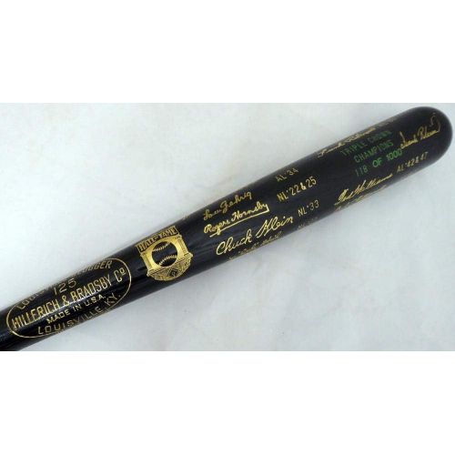  Sports Memorabilia Carl Yastrzemski & Frank Robinson Autographed Louisville Slugger Bat Triple Crown Winners Beckett BAS #F98591 - Autographed MLB Bats