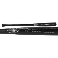 Sports Memorabilia Andruw Jones Atlanta Braves Autographed Louisville Slugger Black Bat with51 HR 2005 Inscription - Autographed MLB Bats