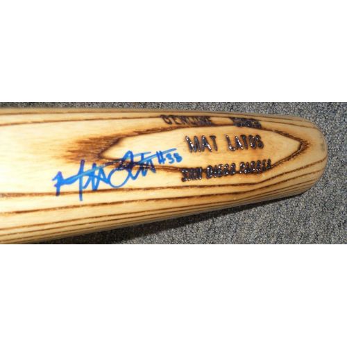  Sports Memorabilia Mat Latos Signed Autod Louisville Slugger Model Baseball Bat PSA/DNA COA Padres - Autographed MLB Bats