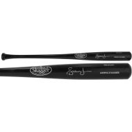 Sports Memorabilia Andruw Jones Atlanta Braves Autographed Louisville Slugger Black Bat - Autographed MLB Bats