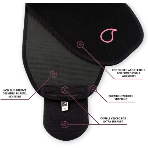  [아마존 핫딜]  [아마존핫딜]Sports Research Sweet Sweat Premium Waist Trimmer (Pink Logo) for Men & Women ~ Includes Free Sample of Sweet Sweat Gel!