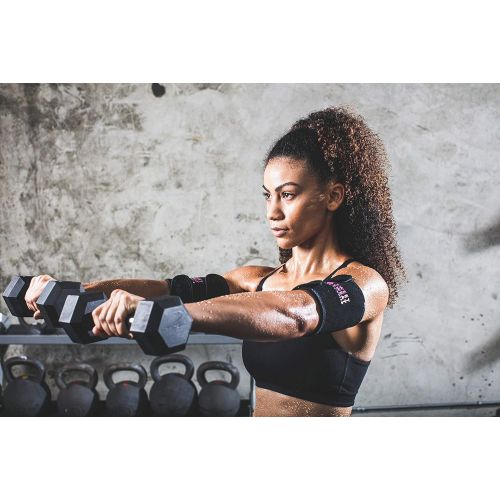  [아마존 핫딜] [아마존핫딜]Sports Research Sweet Sweat Arm Trimmers for Men & Women | Increases Heat & Sweat Production to The Bicep Area | Includes Bonus Mesh Carrying Bag