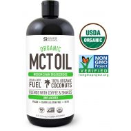Sports Research Organic MCT Oil derived from ONLY Coconut- 32oz | Great in Keto Coffee,Tea, Smoothies & Salad...