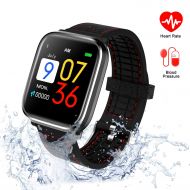 SportsKing Fitness Tracker with Blood Pressure Monitor, Activity Tracker with Heart Rate Monitor, Waterproof Watch Swimming Running Sleep Monitor Pedometer Step Counter Kids Women