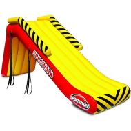 SportsStuff Spillway Dock Slide, Boat Slide, Inflatable Pontoon Slide, Yellow, Red Large