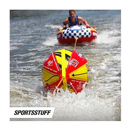 Sportsstuff Booster Ball, Towable Tube Rope Performance Ball Dimensions inflated (38in x 28in) deflated (45in x 36in)