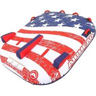 Airhead Stars and Stripes 2, 1-2 Rider Towable Tube for Boating