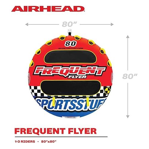  SportsStuff Frequent Flyer | 1-3 Rider Towable Tube for Boating