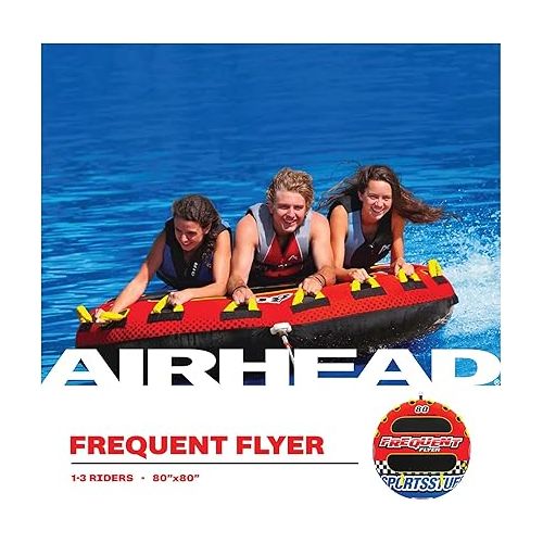  SportsStuff Frequent Flyer | 1-3 Rider Towable Tube for Boating