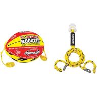 SportsStuff Booster Ball, Towable Tube Rope Performance Ball & Airhead Heavy Duty Tow Harness for 1-4 Rider Towable Tubes, Water Skis, Wakesurf Boards and Wakeboards, 16-Feet