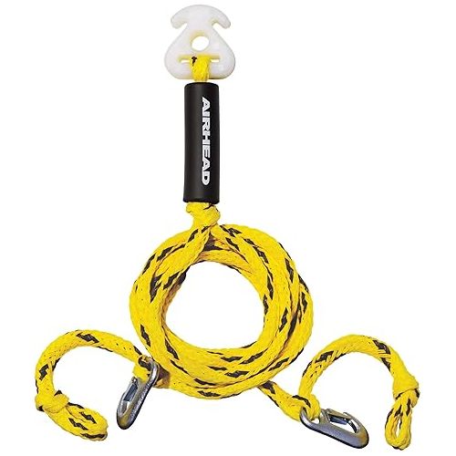  SportsStuff Booster Ball, Towable Tube Rope Performance Ball & Airhead Heavy Duty Tow Harness for 1-4 Rider Towable Tubes, Water Skis, Wakesurf Boards and Wakeboards, 16-Feet