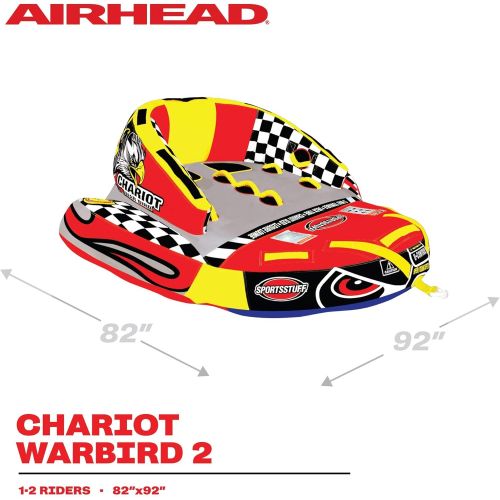  [아마존베스트]SportsStuff SPORTSSTUFF Chariot Warbird 2 Person Towable Tube