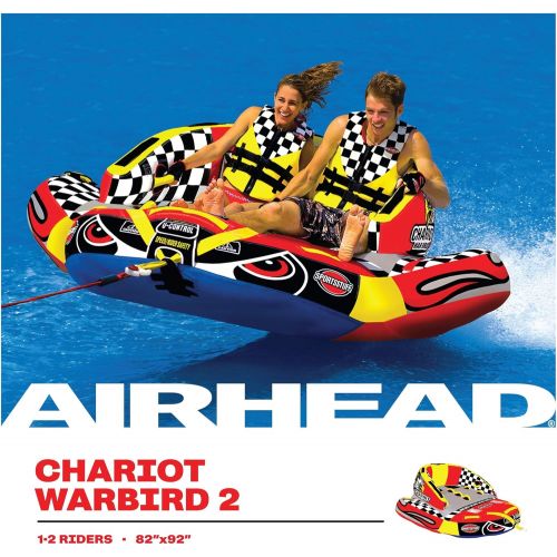  [아마존베스트]SportsStuff SPORTSSTUFF Chariot Warbird 2 Person Towable Tube