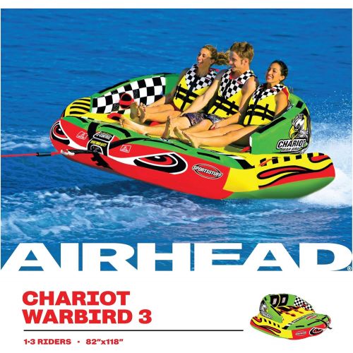  [아마존베스트]SportsStuff SPORTSSTUFF Chariot Warbird 3 Person Towable Tube