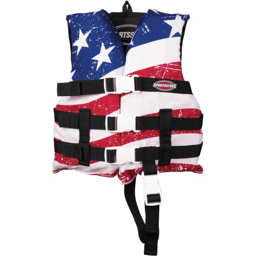  SportsStuff SportStuff Childrens Stars and Stripes Life Jacket