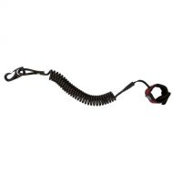 Sportsman Supply Inc. Surf to Summit Coiled Touring Plastic Leash, Black, 8-Feet