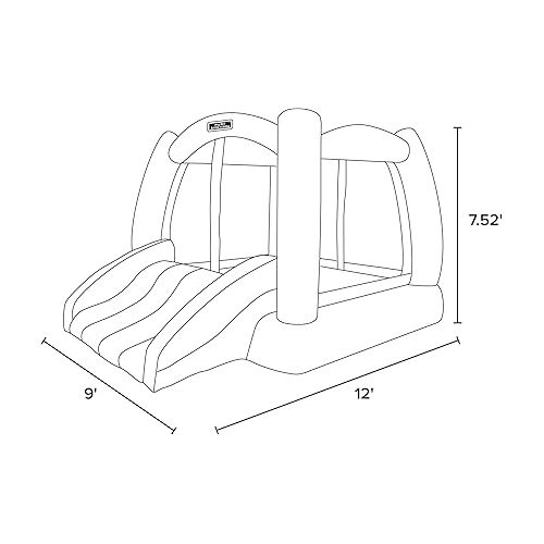  Sportspower My First Jump N' Play Bounce House with Slide with Blower