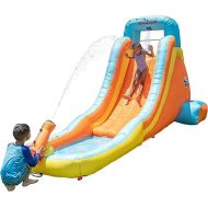 Sportspower My First Inflatable Water Slide - Heavy-Duty Outdoor Slide with Water Cannon and Splash Pool with Blower, 186