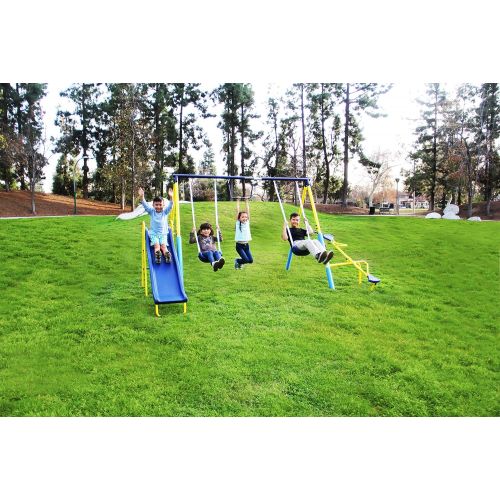  Sportspower Super First Metal Swing and Slide Set