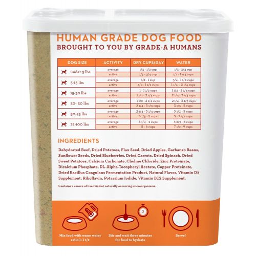  Spot Farms Human Grade Dog Food, Natural Dehydrated Dog Food