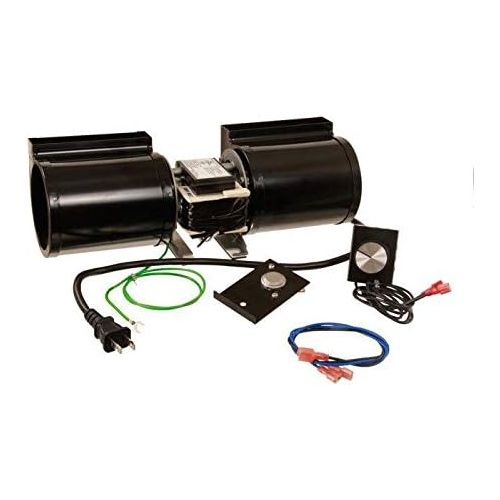  Spotix GFK-160A Temperature Controlled 180 CFM Fireplace Blower Fan Kit with Speed Control Knob