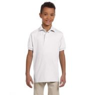 Spotshield Boys White Cotton Jersey Polo Shirt