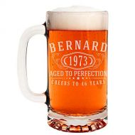 [아마존베스트]Spotted Dog Company Personalized Etched 16oz Glass Beer Mug for Birthday Gifts