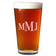 SpottedDogCompany Personalized Etched Pint Glass  Beer Glass  Groomsman Gifts  Birthday Gifts  Gifts for Him  Gifts for Men  Gifts for Groom