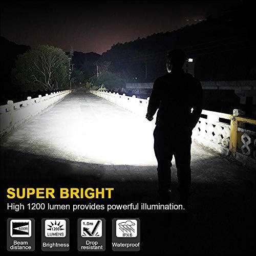  [아마존베스트]Rechargeable Flashlight, Spriak EDC Flashlight with Clip (Included Battery), 30hours Great Runtime, Zoomable, White LED Bright Pocket Flashlight for Camping Hiking Backpacking, 2 P