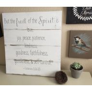 /Sprigsandsparrows The Fruit of the Spirit Rustic Farmhouse Sign