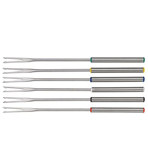  [아마존베스트]Spring Fun 2690280606 Stainless-Steel Fondue Forks (Set of 6)