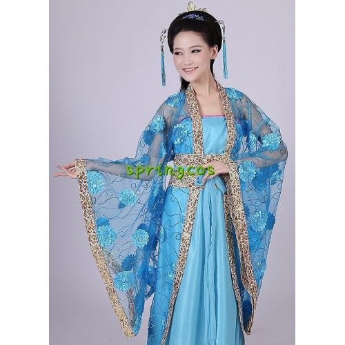  Springcos springcos Chinese Costume Fancy Dress Women Princess Dress Trailing Empress