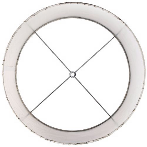  Springcrest Off-White With Silver Circles Drum Shade 15X16x11 (Spider)