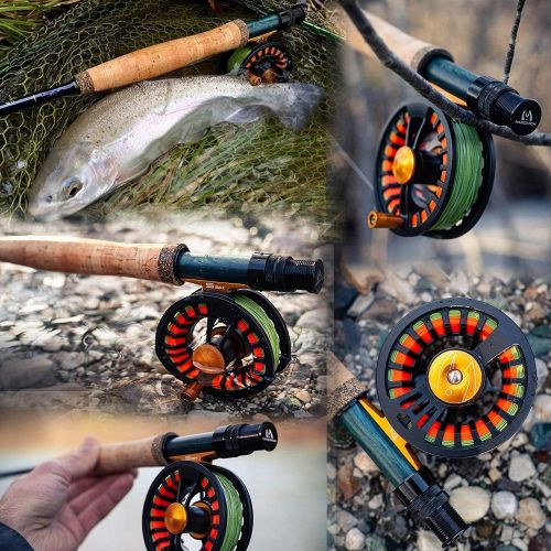  [아마존베스트]MAXIMUMCATCH Tail Fly Reel Large Arbor CNC Machined Aluminium Teflon Disc Alloy Body Fly Fishing Reel in 5/6 7/8wt