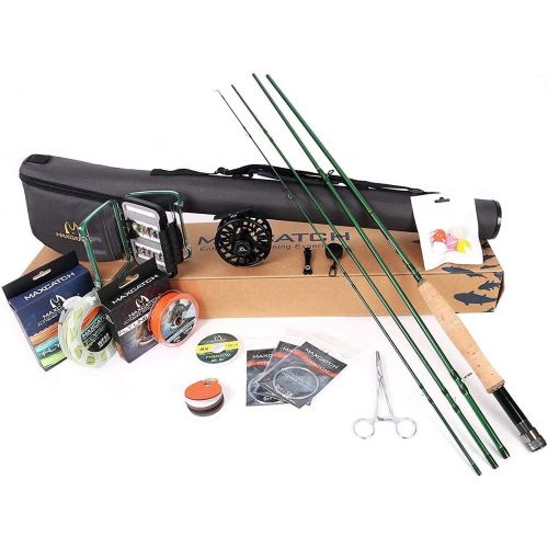  [아마존베스트]MAXIMUMCATCH Premier Fly Rod and Avid Reel Combo Complete 9 Fly Fishing Outfit with Fishing Tackle