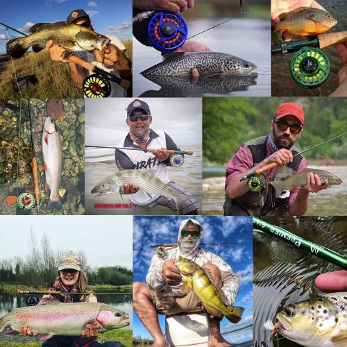  [아마존베스트]MAXIMUMCATCH Premier Fly Rod and Avid Reel Combo Complete 9 Fly Fishing Outfit with Fishing Tackle