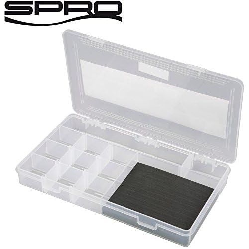  [아마존베스트]Spro Tackle Box with EVA 27,7x14x3cm Jig Hook and Stinger Tackle BoxFishing Box for Small Parts Storage Box for Small Parts Box for Fishing Hooks