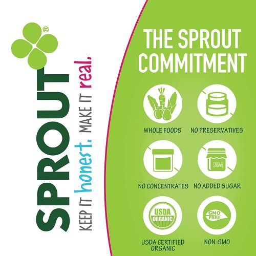  [아마존베스트]Sprout Organic Stage 2 Baby Food Pouches, 12 Flavor Variety Sampler, 12 Pouches