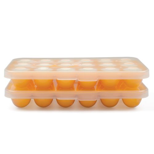  [아마존베스트]Sprout Cups Silicone Baby Food Storage Tray (2 Pack) - Pop Out 1oz Portion Silicone Freezer Tray - Non Toxic,...