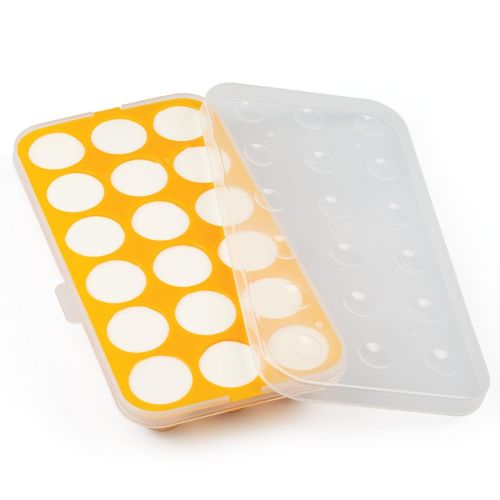  [아마존베스트]Sprout Cups Silicone Baby Food Storage Tray (2 Pack) - Pop Out 1oz Portion Silicone Freezer Tray - Non Toxic,...